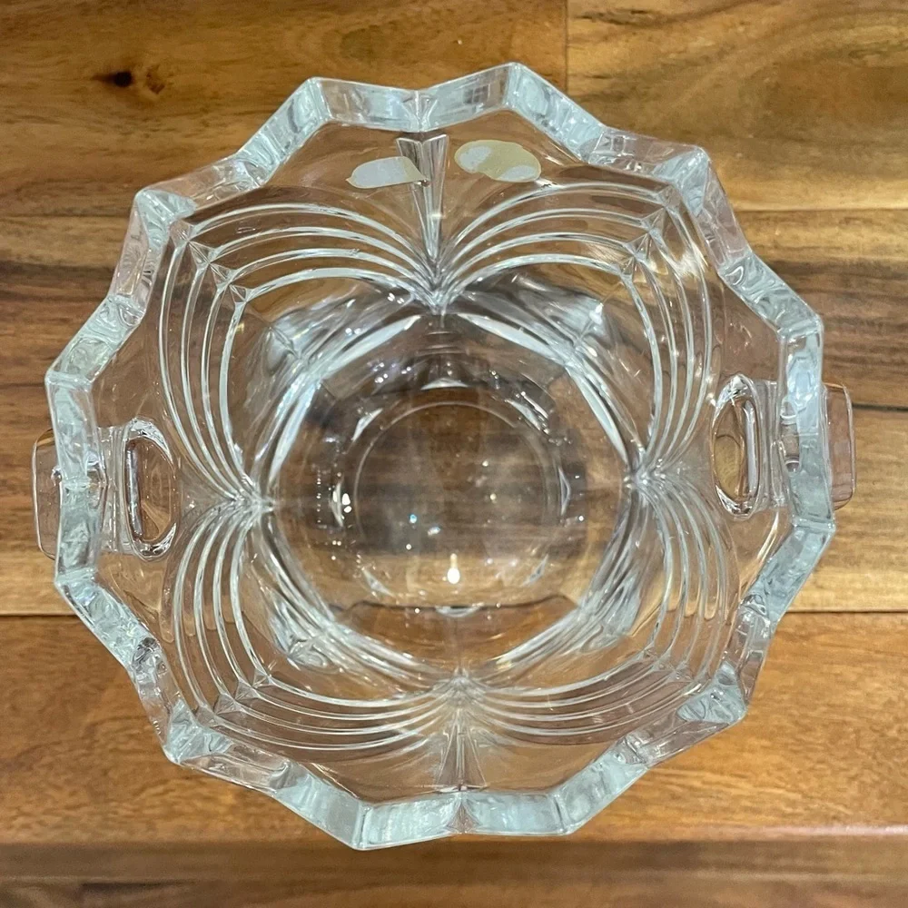 Vintage Bohemia Ballerina Crystal Ice Bucket Prima Collection Czech Republic.